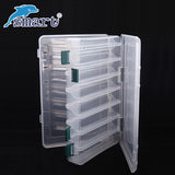 Waterproof Fishing Tackle Box Double Sided 12 Compartments Fishing Lure Boxes Caja Pesca Accessories Seperate Suitcase De Peche