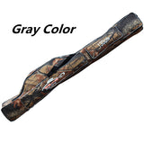 Waterproof Fishing Rod Bag Carrier 130cm 2-Layer Oxford Folding Fishing Pole Storage Bag Case Fishing Gear Organizer