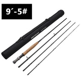 KastKing Katmai Carbon Fly Fishing Rod 2.55M / 2.7M Spinning Rod with Cork Handle for Fly Fishing