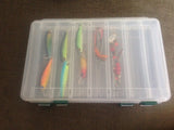 Waterproof Fishing Tackle Box Double Sided 12 Compartments Fishing Lure Boxes Caja Pesca Accessories Seperate Suitcase De Peche