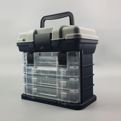 Professional 4 Layers Handheld Fishing Case High Strength ABS Plastic Fishing Accessories