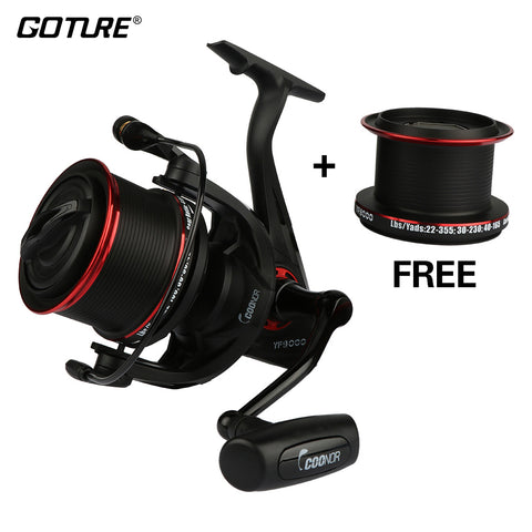 YF9000 Spinning Fishing Reel Metal Spool 12+1BB Max Drag 18kg