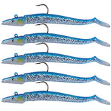 Jig Head Soft Lure PVC 11cm 22g 5 Colors Simulation 3D Artificial Bait Sinking Carp Fishing Lure