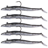 Jig Head Soft Lure PVC 11cm 22g 5 Colors Simulation 3D Artificial Bait Sinking Carp Fishing Lure