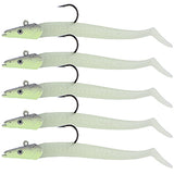 Jig Head Soft Lure PVC 11cm 22g 5 Colors Simulation 3D Artificial Bait Sinking Carp Fishing Lure