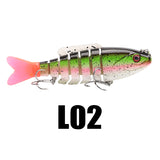 Fishing Lure 1PC 19g 80mm Sinking Lure Multi Sections 7 Segments Bionic Jointed Bait Sea Fishing Tackle
