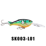 SK003 Crankbait Fishing Lure 1PC 55mm 10g 1.8-3.9M Hard Bait Wobbler