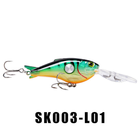 SK003 Crankbait Fishing Lure 1PC 55mm 10g 1.8-3.9M Hard Bait Wobbler