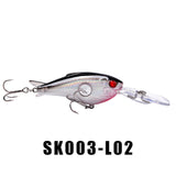 SK003 Crankbait Fishing Lure 1PC 55mm 10g 1.8-3.9M Hard Bait Wobbler
