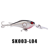 SK003 Crankbait Fishing Lure 1PC 55mm 10g 1.8-3.9M Hard Bait Wobbler