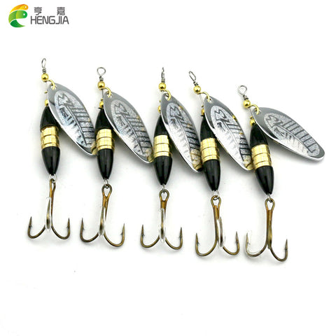 5pcs Spoon Fishing Lure 8.5cm 16g Hard Fishing Spoon Lure Metal Jigging Lure Baits Spinner bait carp Fishing Tackle