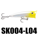 SK004 5PCS Popper Fishing Lure 70mm 11g Topwater Wobbler Floating Lure
