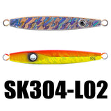 SK304 80g 120mm Metal Jigs Lure 1PC Jigging Fishing Lure Hard Bait 3D Eyes
