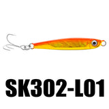 SK302 21g 65mm Jigging Fishing Lure Set 5Pcs/lot
