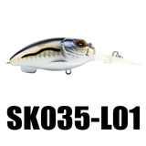 Crank SK035 Fishing Lure Wobblers 5Pcs 13.5g 55mm 0-1.5M Floating Lure Crankbait