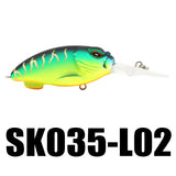 Crank SK035 Fishing Lure Wobblers 5Pcs 13.5g 55mm 0-1.5M Floating Lure Crankbait