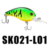 SK021 Crankbait 1PC 52mm 10g 0-1.2M Floating Wobblers Crank