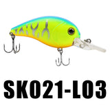 SK021 Crankbait 1PC 52mm 10g 0-1.2M Floating Wobblers Crank