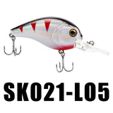 SK021 Crankbait 1PC 52mm 10g 0-1.2M Floating Wobblers Crank
