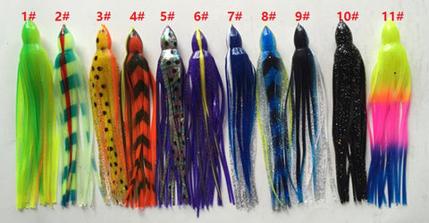 12 inch Octopus Bait soft Fishing Lure Fishing Tackle Sea Trolling Lures Tuna Lure Skirt Bait