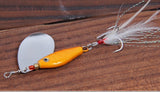 3Pcs/Lot Spinner Baits 70mm10g Fishing Lure Isca Artificial Pesca Fishing Lures Carp Fishing Wobbler Peche Metal Spoon