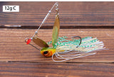 1pcs Trulinoya brand 12g/18g Spinner Bait with Brass Fishing Spoon Lure Metal