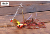 1pcs Trulinoya brand 12g/18g Spinner Bait with Brass Fishing Spoon Lure Metal