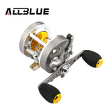 Baitcasting Reel 5.3:1 Gear Ratio 6+1 Ball Bearing Pure Metal Casting Reel Drum Wheel Boat Sea Fishing Reel