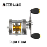 Baitcasting Reel 5.3:1 Gear Ratio 6+1 Ball Bearing Pure Metal Casting Reel Drum Wheel Boat Sea Fishing Reel