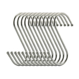 10Pcs/set Stainless Steel Round S Shaped Hooks