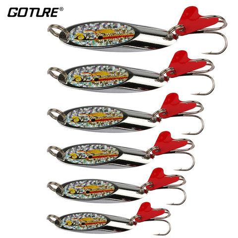 Spoon Metal Lures Pure Silver Spinner Bait 7g 10g Stainless Bass Fishing Spoon Isca Artificial Trout Wobbler Lures 5pcs