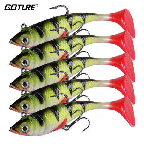 Fishing Lure Silicone Bonic Soft Bait 10.7g 8.4cm Wobblers Artificial Bait Red Tail