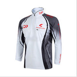 Brand fishing shirt outdoor sportswear Hiking fishing sun protection jersey Fishing Wear tackles Red white sports apparel