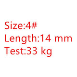 100pcs/lot fishing swivels Ball Bearing swivel with safety snap solid rings rolling swivel for carp fishing accessories