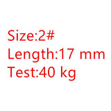 100pcs/lot fishing swivels Ball Bearing swivel with safety snap solid rings rolling swivel for carp fishing accessories