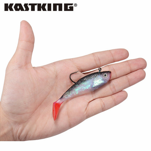 6pieces/lot Soft Fishing Lures Freshwater & Saltwater Fishing Tackle Soft