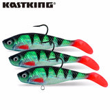 3pcs/Lot 3D Eyes Lead Fishing Lures Soft Fishing Lure Single Hook Baits