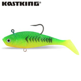 3pcs/Lot 3D Eyes Lead Fishing Lures Soft Fishing Lure Single Hook Baits