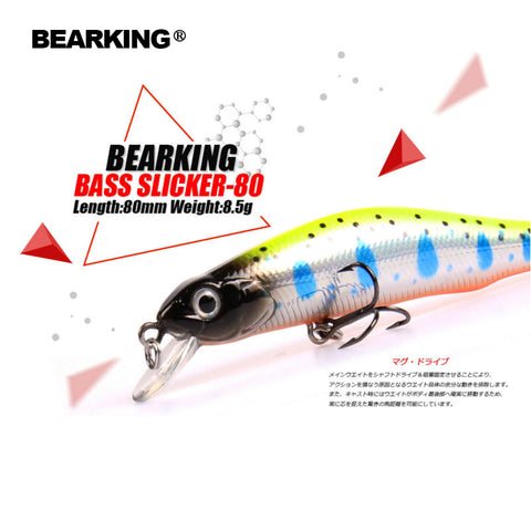 Hard body 80mm 8.5g,magnet system. bearking 2016 hot model crank bait