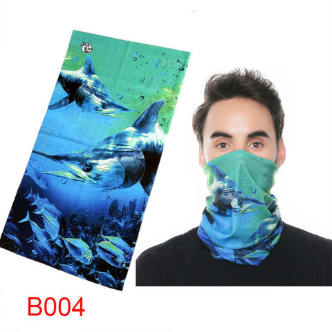 Fishing mask camping hiking scarf Bandana Army camo headwear face scarves Tubular  hiking scarf