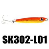 SK302 Metal Jigging Fishing Lure Set 5Pcs/lot 8g 50mm Mini Jig Hard Bait