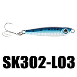 SK302 Metal Jigging Fishing Lure Set 5Pcs/lot 8g 50mm Mini Jig Hard Bait