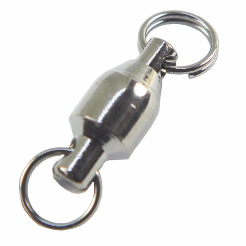 50 pieces/lot Ball Bearing Swivels with split ring  fishing connector fishing swivels fishing accessories pesca