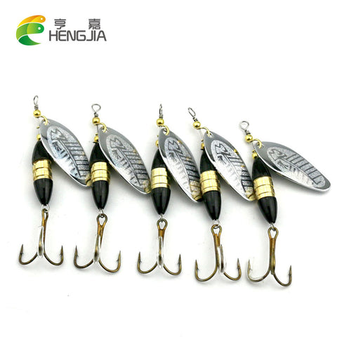 5pcs 8.5cm 16g Spoon Fishing Lure spoon bait fishing Hard Lure Pesca Metal Jig Baits Spinner bait carp Fishing Tackle