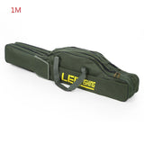 LEO 100cm/150cm Portable Folding Fishing Rod Carrier Fish Pole Tools Storage Bag Case Pro Gear Tackle