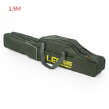 LEO 100cm/150cm Portable Folding Fishing Rod Carrier Fish Pole Tools Storage Bag Case Pro Gear Tackle