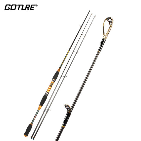 Goture Two Tips Carbon Fiber Fishing Spinning Rod 1.98m 2.4m M MH Power Fishing Pole Sea Fishing Tackle