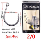 BKK 8091 DIablo jig hook big game fishing jig hooks for sea jigging lure High Carbon fishing hooks