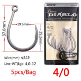BKK 8091 DIablo jig hook big game fishing jig hooks for sea jigging lure High Carbon fishing hooks