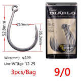 BKK 8091 DIablo jig hook big game fishing jig hooks for sea jigging lure High Carbon fishing hooks